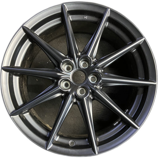 18" BR-Z 24-25 18x7.5 , Original OEM Wheel Rim - CHARCOAL - Front View