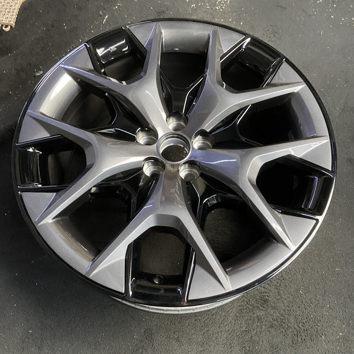 22" TX500h 24 , 5 Y spoke Original OEM Wheel Rim - GREY BLACK - View 7
