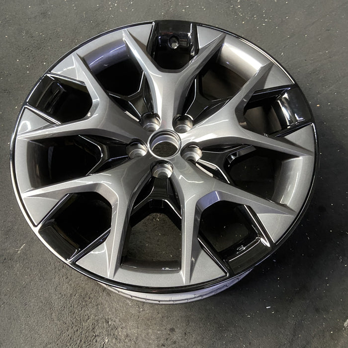 22" TX500h 24 , 5 Y spoke Original OEM Wheel Rim - GREY BLACK - View 8
