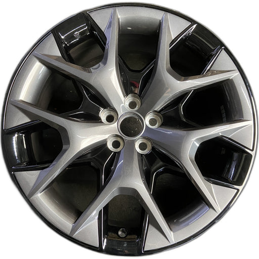22" TX500h 24 , 5 Y spoke Original OEM Wheel Rim - GREY BLACK - Front View