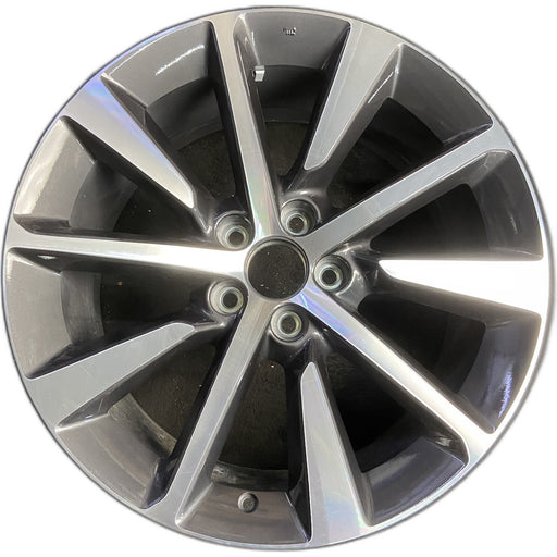20" MDX 25-26 20x9 , , single spoke, Original OEM Wheel Rim - MACHINED GREY - Front View