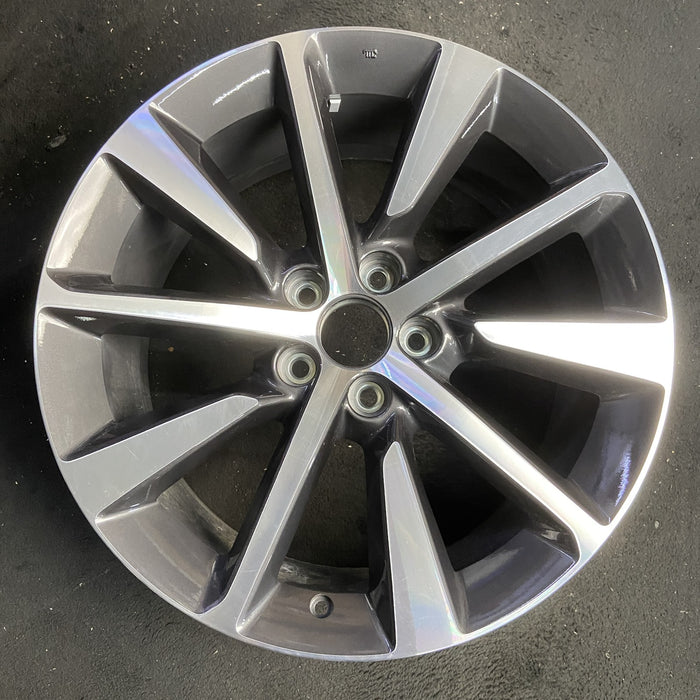20" MDX 25-26 20x9 , , single spoke, Original OEM Wheel Rim - MACHINED GREY - Additional View