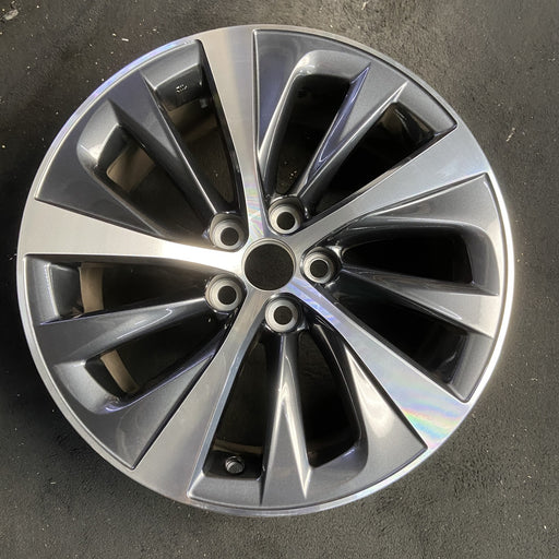 19" LS500 18-24 , 19x8, , swept spoke Original OEM Wheel Rim - MACHINED CHARCOAL - Additional View