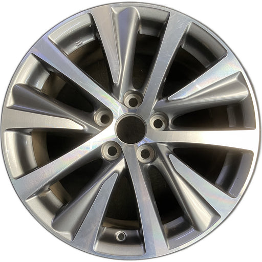 17" LEXUS ES250 21 17x7.5 Original OEM Wheel Rim - MACHINED GREY - Front View