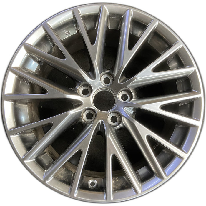 18" LEXUS IS250 14-15 18x8.5 , 20 spoke Original OEM Wheel Rim - Front View