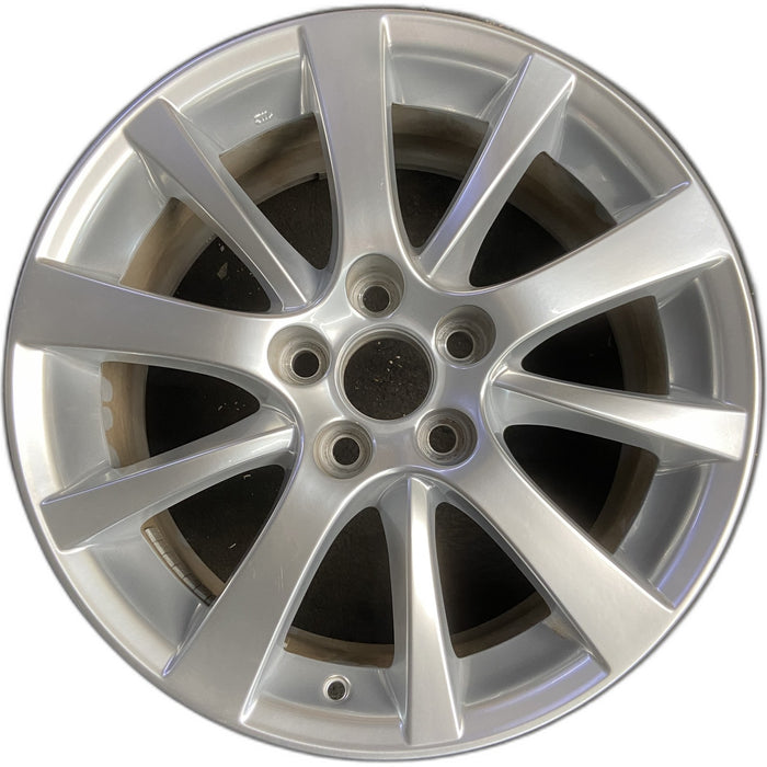 17" LEXUS IS250 10-13 17x8 , , 5 raised 5 lowered Original OEM Wheel Rim - Front View