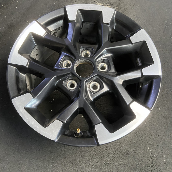 17" GLADIATOR 24 , aluminum, V spoke Original OEM Wheel Rim - MACHINED BLACK - View 7