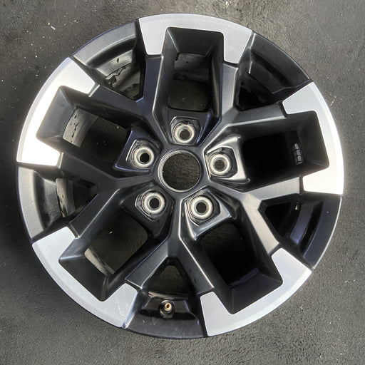 17" GLADIATOR 24 , aluminum, V spoke Original OEM Wheel Rim - MACHINED BLACK - Additional View