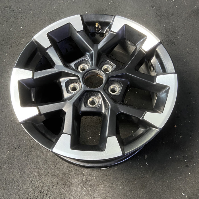 17" GLADIATOR 24 , aluminum, V spoke Original OEM Wheel Rim - MACHINED BLACK - View 8
