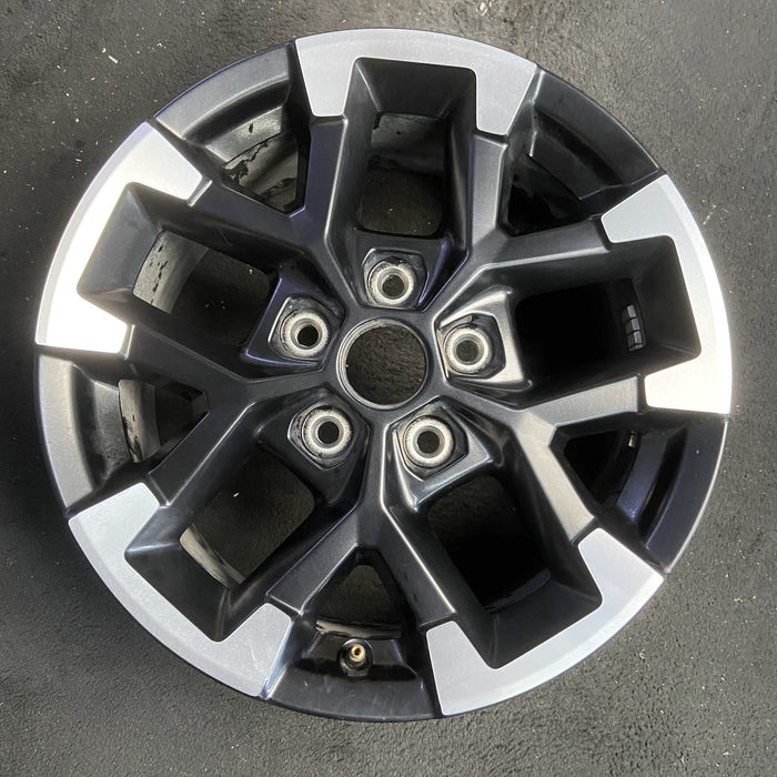 17" GLADIATOR 24 , aluminum, V spoke Original OEM Wheel Rim - MACHINED BLACK - Additional View