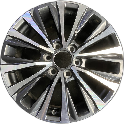 20" LEXUS LX600 22-26 20x8 Original OEM Wheel Rim - MACHINED CHARCOAL - Front View