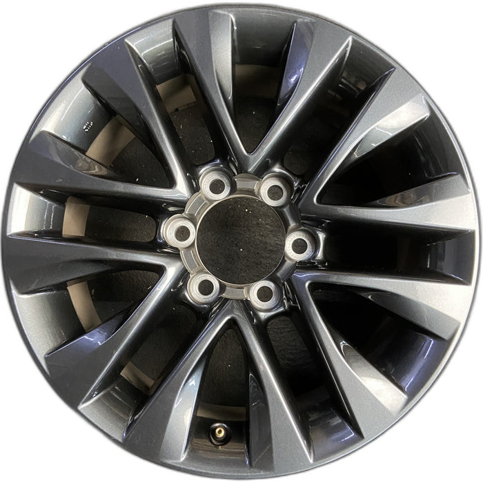 18" LEXUS GX460 17 , , split spoke , gunmetal Original OEM Wheel Rim - CHARCOAL - Front View