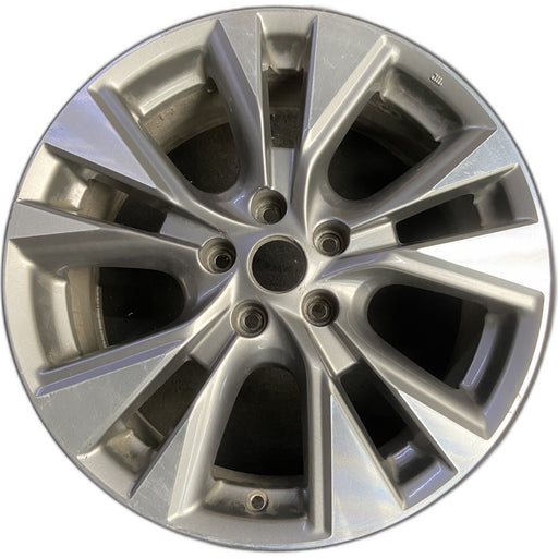 18" MURANO 15-17 18x7.5 , Original OEM Wheel Rim - MACHINED GREY - Front View