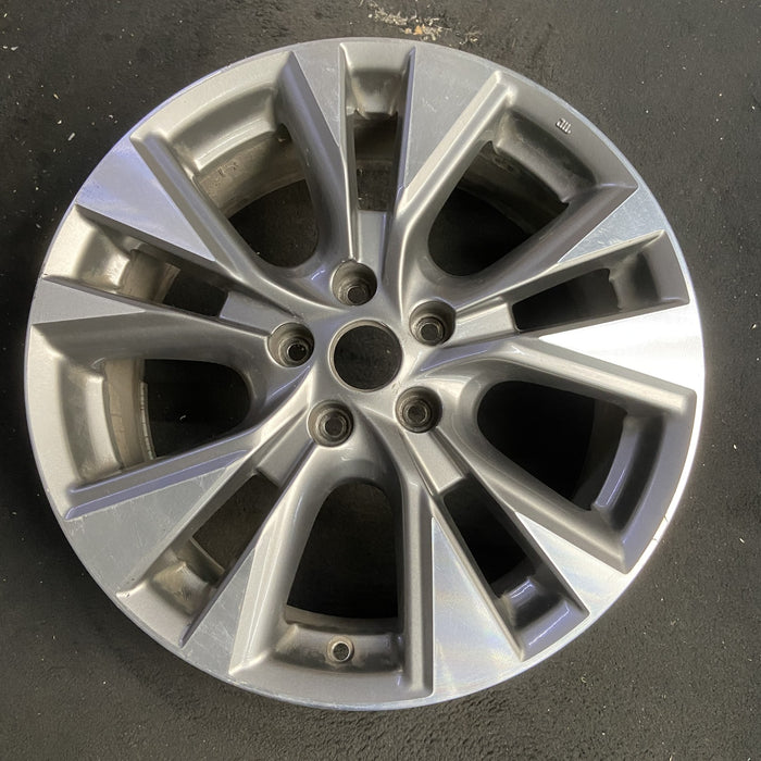 18" MURANO 15-17 18x7.5 , Original OEM Wheel Rim - MACHINED GREY - Additional View