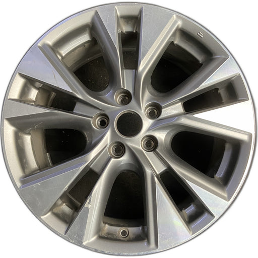 18" MURANO 15-17 18x7.5 , Original OEM Wheel Rim - MACHINED GREY - Front View