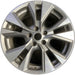 18" MURANO 15-17 18x7.5 , Original OEM Wheel Rim - MACHINED GREY - Front View