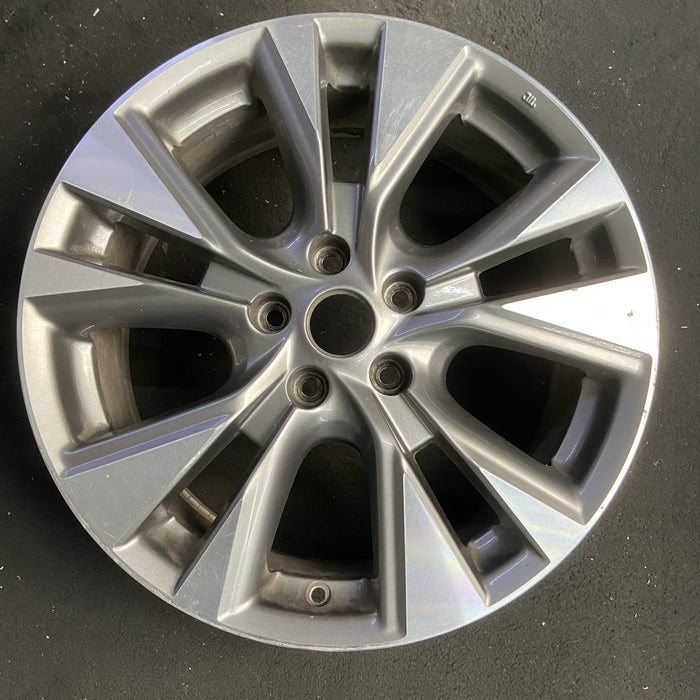 18" MURANO 15-17 18x7.5 , Original OEM Wheel Rim - MACHINED GREY - Additional View