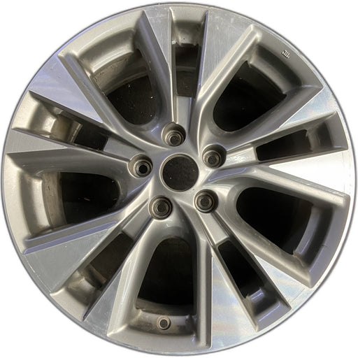 18" MURANO 15-17 18x7.5 , Original OEM Wheel Rim - MACHINED GREY - Front View