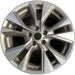 18" MURANO 15-17 18x7.5 , Original OEM Wheel Rim - MACHINED GREY - Front View