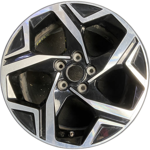 17" SPORTAGE 23-25 gasoline, 17x7 , 5 spoke Original OEM Wheel Rim - MACHINED - Front View