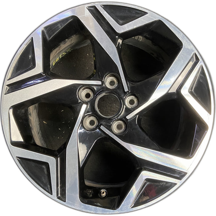 17" SPORTAGE 23-25 gasoline, 17x7 , 5 spoke Original OEM Wheel Rim - MACHINED - Front View