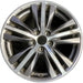 18" INFINITI QX60 16-20 18x7.5 Original OEM Wheel Rim - MACHINED CHARCOAL - Front View