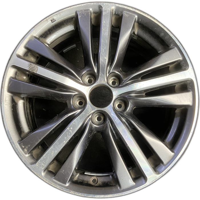 18" INFINITI QX60 16-20 18x7.5 Original OEM Wheel Rim - MACHINED CHARCOAL - Front View