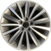 18" TLX 18 18x8 Original OEM Wheel Rim - MACHINED GREY - Front View