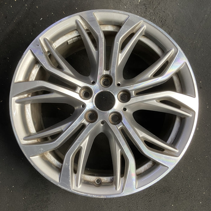 18" BMW X1 16-17 18x7.5 , , open Y spoke, Original OEM Wheel Rim - MACHINED GREY - Additional View