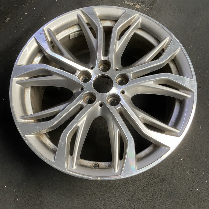 18" BMW X1 16-17 18x7.5 , , open Y spoke, Original OEM Wheel Rim - MACHINED GREY - View 7