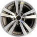 18" PILOT 16-18 18x8 , 5 double spoke , face Original OEM Wheel Rim - MACHINED - Front View