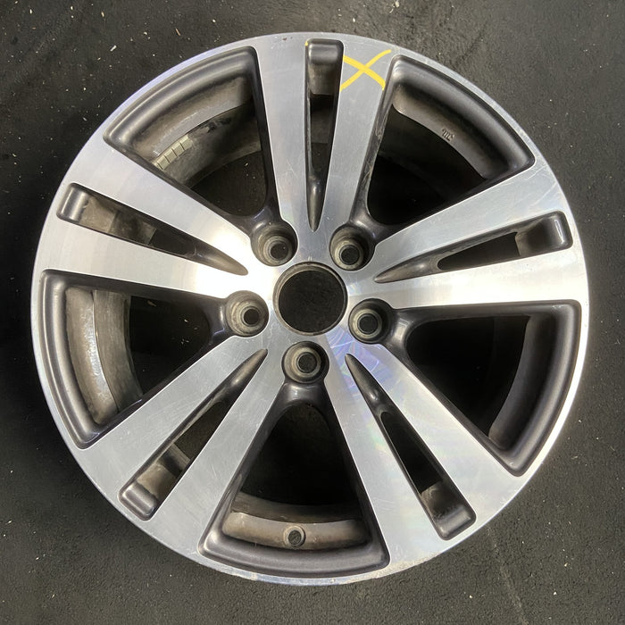 18" PILOT 16-18 18x8 , 5 double spoke , face Original OEM Wheel Rim - MACHINED - Additional View