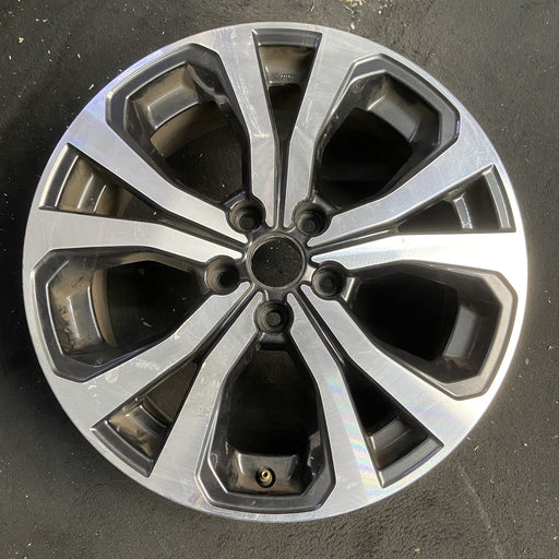 18" FORESTER 19 18x7 , w/ face, 5 V spoke Original OEM Wheel Rim - MACHINED - Additional View