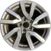 18" PILOT 19 18x8 , 5 V spoke , w/ face Original OEM Wheel Rim - MACHINED GREY - Front View