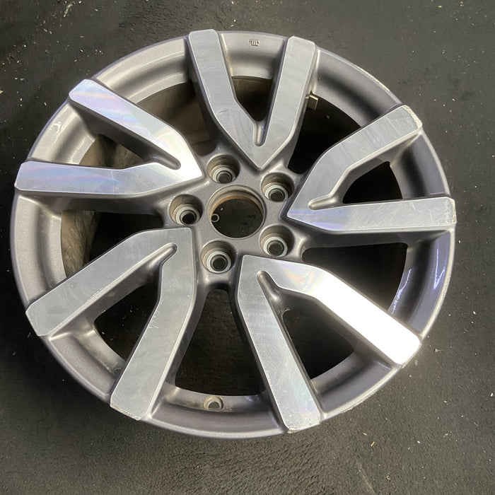 18" PILOT 19 18x8 , 5 V spoke , w/ face Original OEM Wheel Rim - MACHINED GREY - View 7
