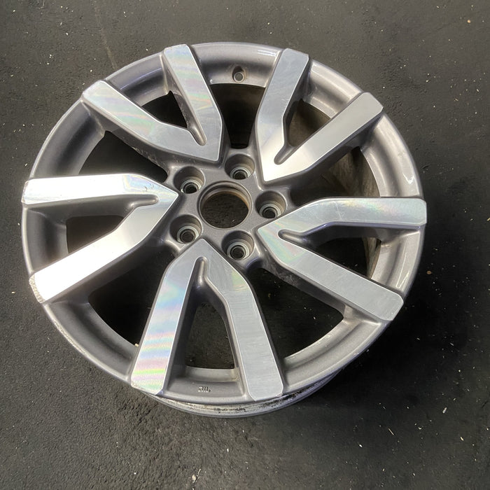 18" PILOT 19 18x8 , 5 V spoke , w/ face Original OEM Wheel Rim - MACHINED GREY - View 8