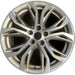 18" BMW X1 16-17 18x7.5 , , open Y spoke, Original OEM Wheel Rim - MACHINED GREY - Front View
