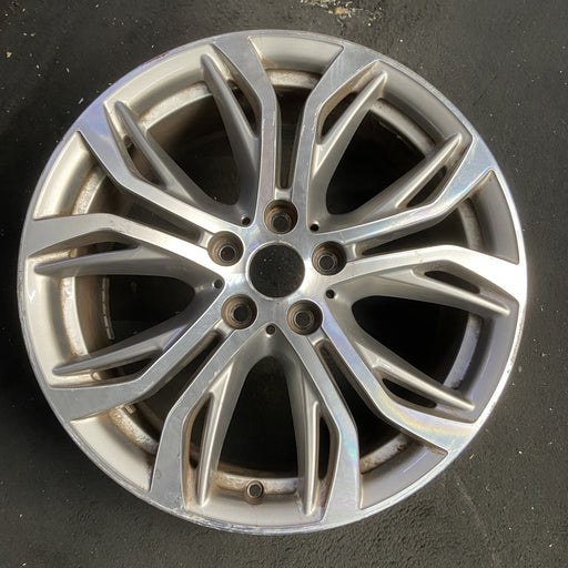 18" BMW X1 16-17 18x7.5 , , open Y spoke, Original OEM Wheel Rim - MACHINED GREY - Additional View