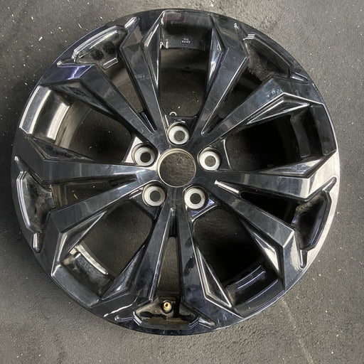 18" RAV4 22 18x7 , 5 spoke, split spoke, Original OEM Wheel Rim - BLACK - Additional View