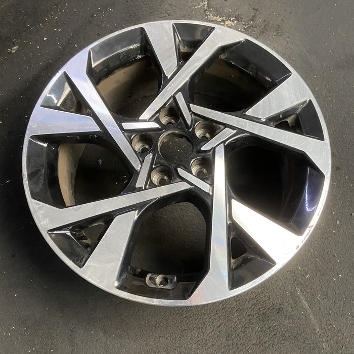 18" KONA 22 18x7.5 , X spoke design Original OEM Wheel Rim - MACHINED BLACK - View 7
