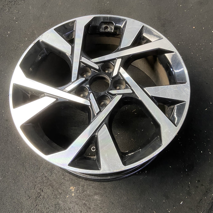 18" KONA 22 18x7.5 , X spoke design Original OEM Wheel Rim - MACHINED BLACK - View 8