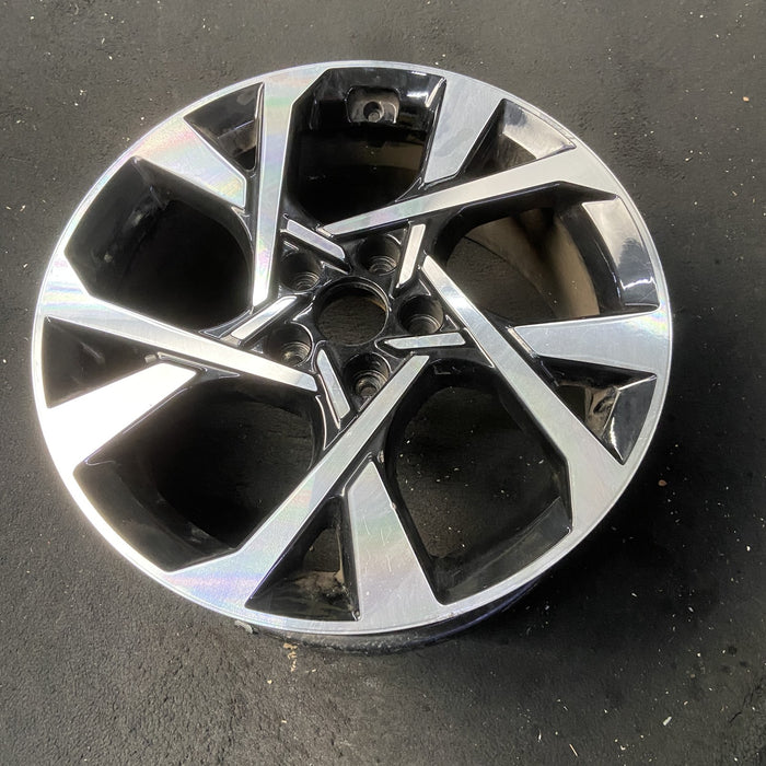 18" KONA 22 18x7.5 , X spoke design Original OEM Wheel Rim - MACHINED BLACK - View 8