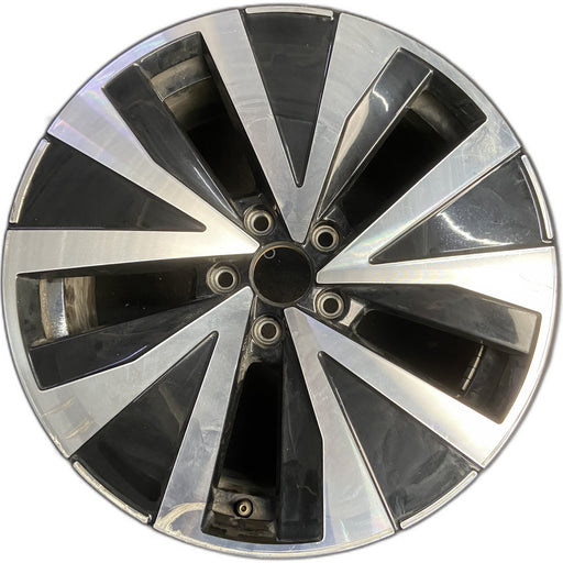 18" TAOS 22-23 18x7, , Original OEM Wheel Rim - MACHINED BLACK - Front View