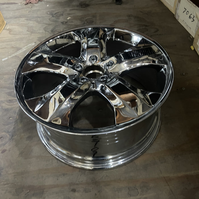 19" MERCEDES GL-CLASS 09 164 Type; GL320, 19x8.5 Original OEM Wheel Rim - CHROME - View 7