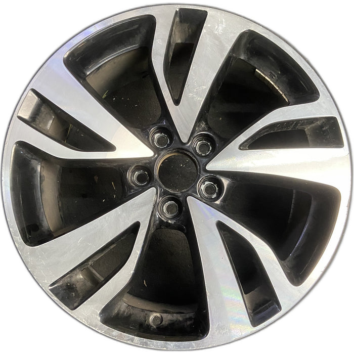 19" ODYSSEY 18-22 19x7.5 , face Original OEM Wheel Rim - MACHINED CHARCOAL - Front View