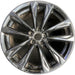 19" LEXUS IS300 24-25 19x8.5 , 5 split spoke Original OEM Wheel Rim - BLACK - Front View