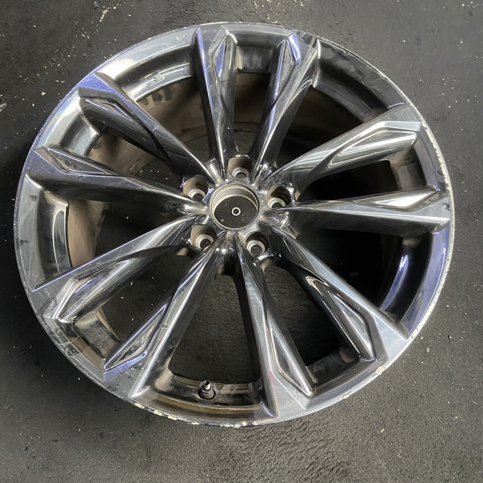 19" LEXUS IS300 24-25 19x8.5 , 5 split spoke Original OEM Wheel Rim - BLACK - View 7
