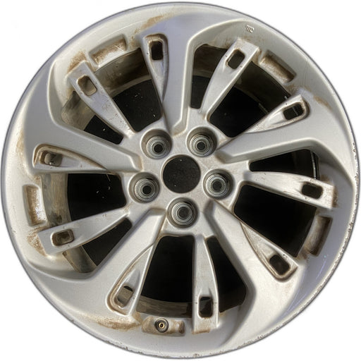 18" CLARITY 18-21 , factory installed Original OEM Wheel Rim - SILVER - Front View