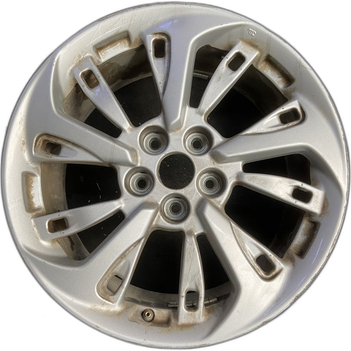 18" CLARITY 18-21 , factory installed Original OEM Wheel Rim - SILVER - Front View