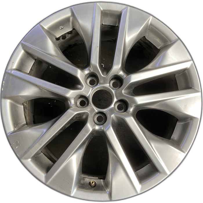 19" RAV4 19-20 19x7.5 , , inlay Original OEM Wheel Rim - HYPER SILVER - Front View